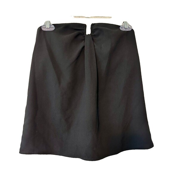 J Crew Strapless BLACK Drapey Crepe‎ Bustier Top Blouse Size 00 - Picture 1 of 11